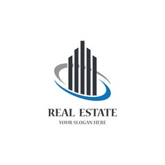 Real estate logo template vector icon