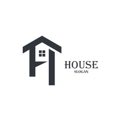 Real estate logo template vector icon