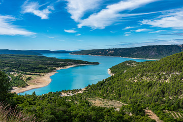 Fototapeta premium Lake Sainte-Croix, Verdon Gorge, Provence in France