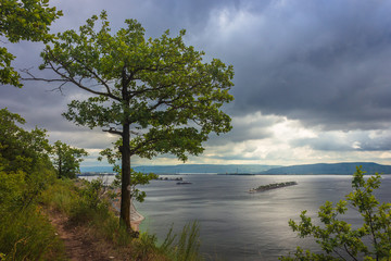 view from the cliff in Togliatti to the Volga