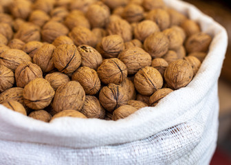 Hazelnuts at a farmers market