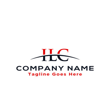 Initial letter ILC, overlapping movement swoosh horizon logo company design inspiration in red and dark blue color vector