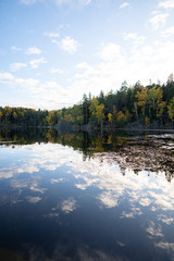 Reflective scenery during fall.