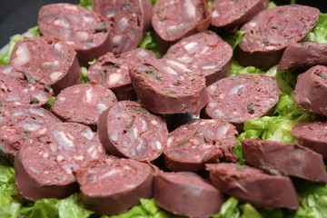 morcilla en rodajas