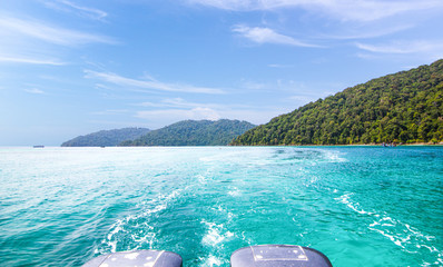 Landscape view Surin Island as a tourist destination featured in the beauty under the sea Is a...