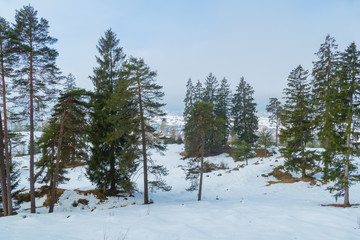 Bergblick auf Garmisch-Partenkirchen von oben