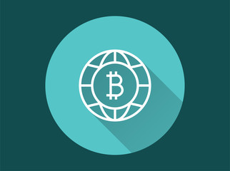 Blockchain - vector icon for graphic and web design.