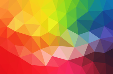 Obraz premium Abstract polygon colorful background. Use for design.