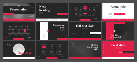 Presentation template design