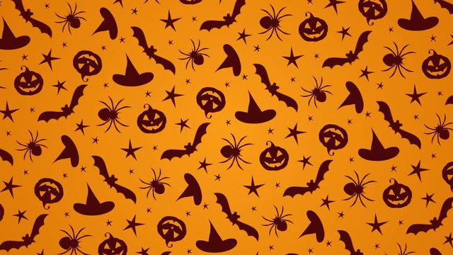 Happy Halloween rotating background pattern