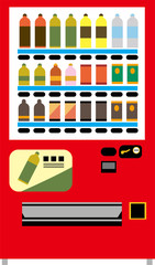 自動販売機　イラスト