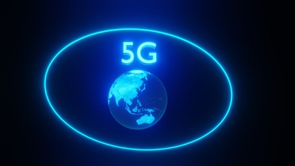 地球の５G新時代デジタル通信網