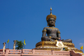 Buddha Thamaracha,large Buddha statue with nice park ,Phetchabun, Thailand