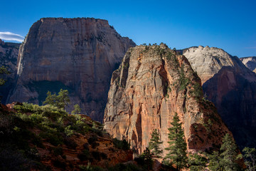Dramatic View of Angel's Landing in Zion