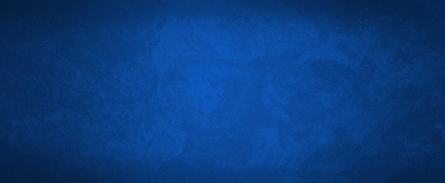 Dark elegant blue marbled background with black vignette border and old distressed vintage grunge texture illustration