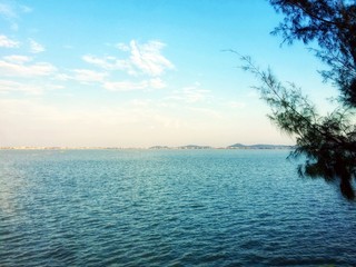 tropical island in the sea