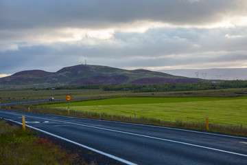 Route 1 or the Ring Road with the speed limit in Iceland, Summertime