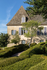 Fototapeta na wymiar Topiary in the gardens of the Jardins de Marqueyssac in the Dordogne region of France
