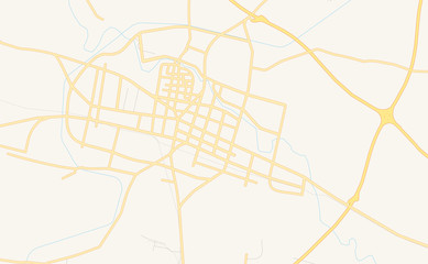 Printable street map of Yuzhou, China