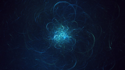 Fractal 3D rendering abstract light surreal background
