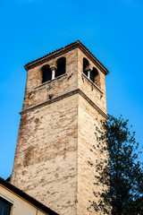 Venice, bell tower of the Church of San Rocco. UNESCO world heritage site, Veneto, Italy, Europe