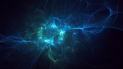 Fractal 3D rendering abstract light surreal background