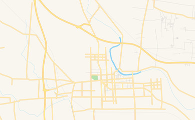Printable street map of Xiangcheng, China