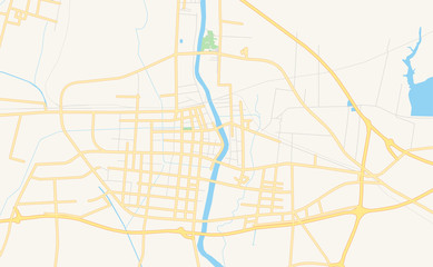 Printable street map of Xinyi, China