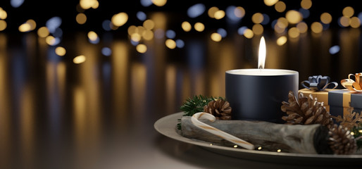 Christmas candle background