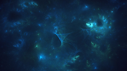 Fractal 3D rendering abstract light surreal background