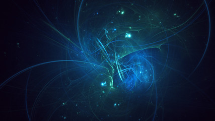 Fractal 3D rendering abstract light surreal background