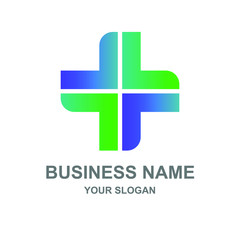 health care green medical logo