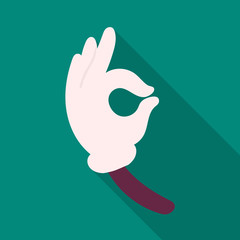 Isolated object of hand and arm icon. Web element of hand and ok stock vector illustration.
