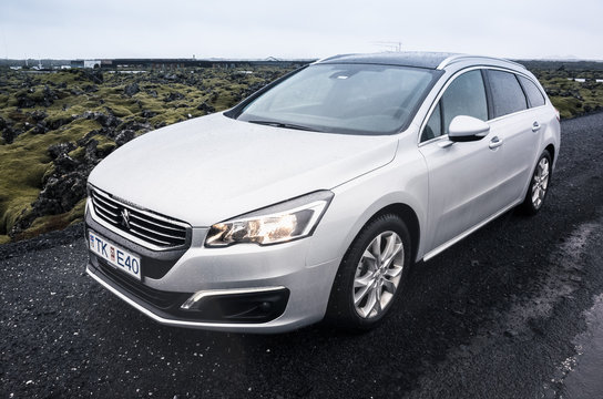  Peugeot 508 SW stands on asphalt road