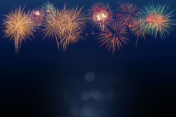 Fototapeta na wymiar colorful fireworks