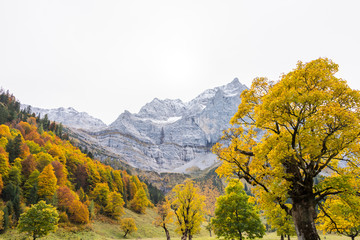 Fototapeta premium Autumn in the karwendel mountains