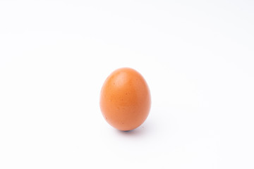 Chicken eggs isolated white background