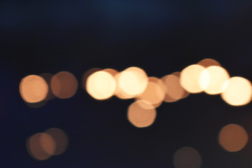 lights on black background