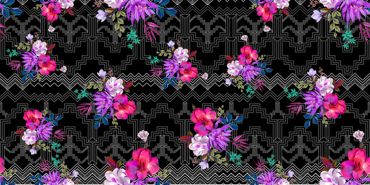 Snake skin pattern texture repeating seamless monochrome black and white. Vector. Texture snake. Fashionable print. Fashion and stylish background 