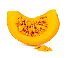 pumpkin ready to be eaten isolated