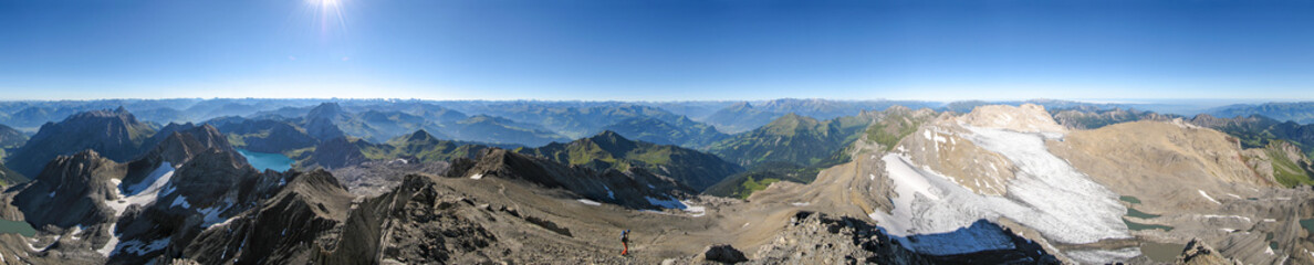 360° Panorama vom Gipfel der Schesaplana