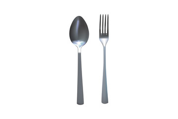 Spoon and fork.