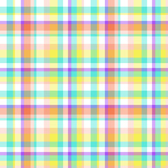 Seamless multicolored pattern. Checkered texture with many lines. Geometric colored wallpaper with stripes. Print for fabrics
