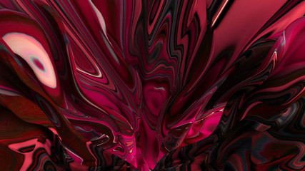 Obraz premium Bright background with a volumetric pattern and print. 3d illustration, 3d rendering.