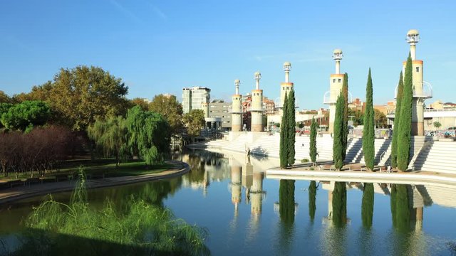 Parque de la Espa&ntilde;a Industrial in Barcelona, Spain
