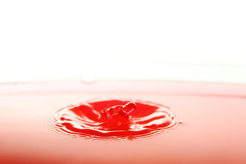 red water splash