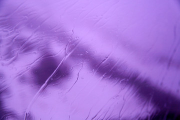 Raindrops on Glass, Purple Background