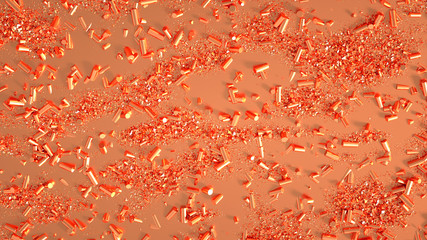 Luxury glitter background. 3d illustration, 3d rendering.