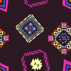 Fototapeta na wymiar Seamless Ethnic pattern. Tribal vector abstract background