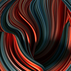 Elegant colored background with lines. 3d illustration, 3d rendering.
